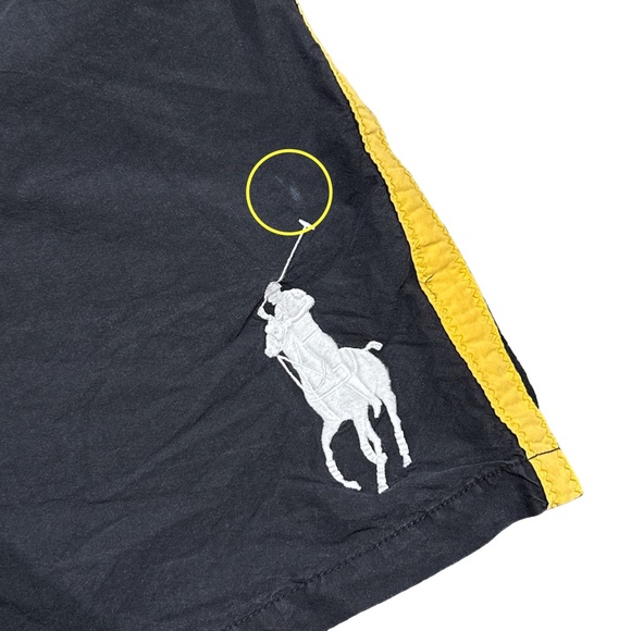 Polo Ralph Lauren Spain PRL Cup Offshore Team Black Yellow Board Shorts Mens XL - Picture 2 of 14